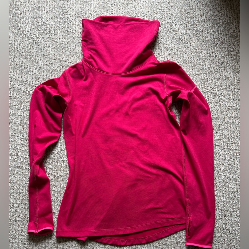 Nike Pro Deep Pink MocTurtle Neck hoodie